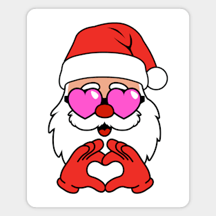 Santa loves you Magnet